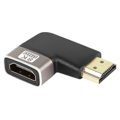 Product Αντάπτορας HDMI Powertech 2.1 CAB-H157, 8K/60Hz, γωνιακός, μαύρος base image