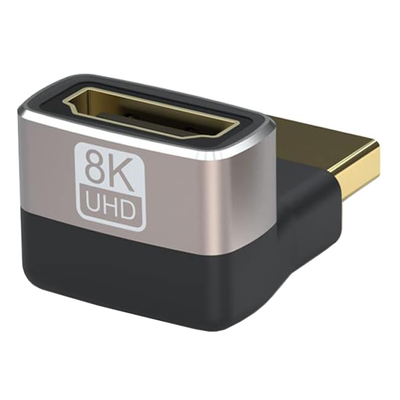 Product Αντάπτορας HDMI Powertech 2.1 CAB-H159, 8K/60Hz, γωνιακός, μαύρος base image