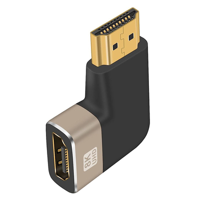 Product Αντάπτορας HDMI Powertech 2.1 CAB-H160, 8K/60Hz, γωνιακός, μαύρος base image