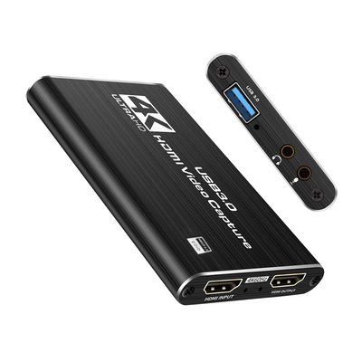 Product Αντάπτορας HDMI Powertech video capture CAB-H164, USB σύνδεση, 4K/60Hz, μαύρο base image
