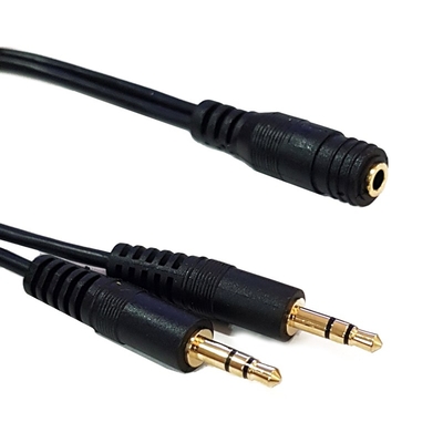 Product Αντάπτορας Ήχου Powertech 3.5mm σε 2x 3.5mm CAB-J028, 0.20m, μαύρο base image