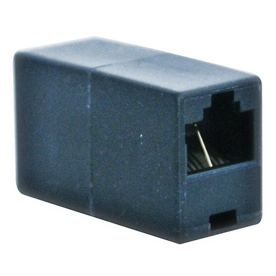 Product Μούφα Δικτύου Powertech RJ45 εξάρτημα UTP CAB-N041, θηλυκό/θηλυκό, 8p8c, μαύρο base image