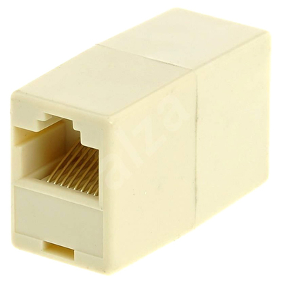 Product Σύνδεσμος Δικτύου Powertech (Μούφα) RJ45 UTP CAB-N182, 8p8c, λευκό, 5τμχ base image