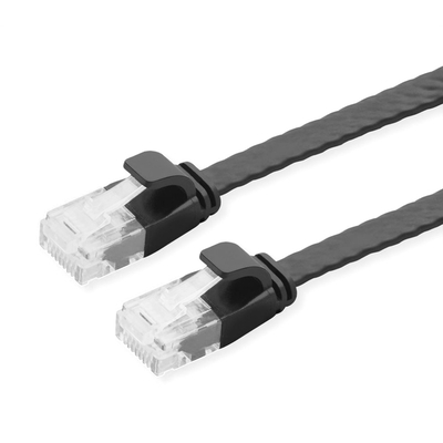 Product Καλώδιο Δικτύου Powertech CAB-N346, flat, Cat 6a U/UTP, 50cm, μαύρο base image