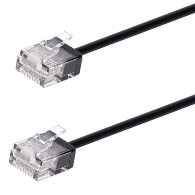 Product Καλώδιο Δικτύου Powertech Cab-N435, Cat 6A U/Utp, Ultra Slim, Copper, 500Mhz, 7.5M, Μαύρο base image