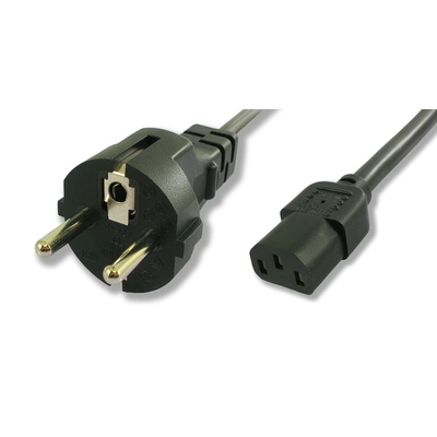 Product Καλώδιο Τροφοδοσίας Powertech Η/Υ & Οθόνης P002 3x0.75mm² 1.5m Μαύρο base image