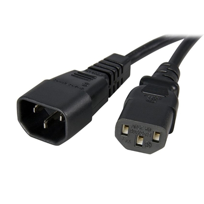 Product Καλώδιο Τροφοδοσίας Powertech Προεκταση Cab-P004 3x 0.75mm² 1.5m Μαύρο base image