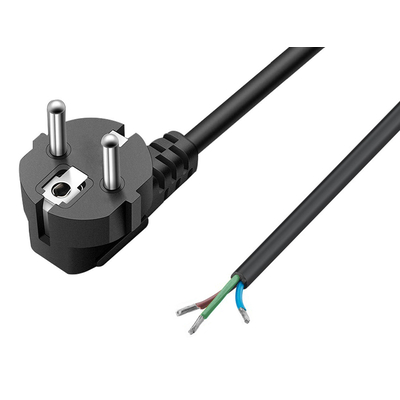 Product Καλώδιο Τροφοδοσίας Powertech Cab-P037 Copper 3x 0.75mm² 1.8m Μαύρο base image