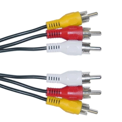 Product Καλώδιο 3x Rca Σε 3x Rca Powertech Cab-R004 1.5m Μαύρο base image