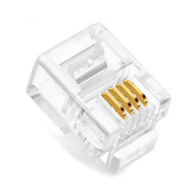 Product Plug Γραμμής Τηλεφώνου Powertech RJ11 6P4C, 100Τεμ base image