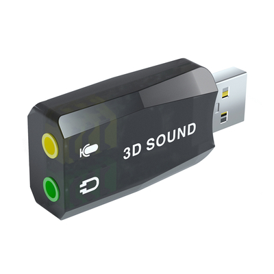 Product Κάρτα Ήχου USB Powertech 5.1CH, με έξοδο μικρόφωνου και ακουστικού base image