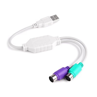 Product Καλώδιο Usb Powertech Σε 2x Ps2 Θηλυκό Cab-U047 0.20m Λευκό base image