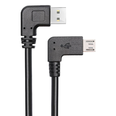 Product Καλώδιο USB Powertech σε USB Micro CAB-U132, 90°, Easy USB, 0.5m, μαύρο base image