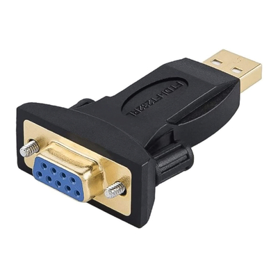 Product Αντάπτορας USB Powertech 2.0 σε RS232 CAB-U152, PL2303TA, μαύρος base image