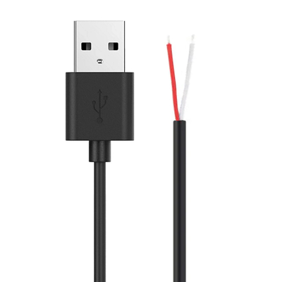 Product Καλώδιο USB Powertech CAB-U157 με ελεύθερα άκρα, 1m, μαύρο base image