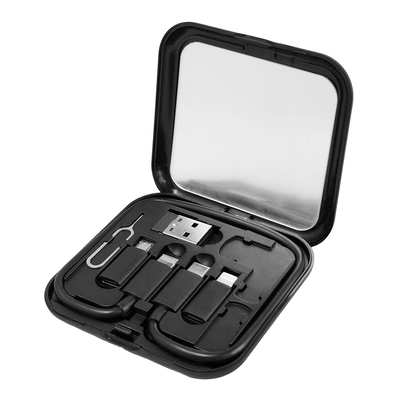 Product Καλώδιο USB Powertech All In One Κιτ & Αντάπτορες Cab-U162, 60W, 30cm, Μαύρο base image