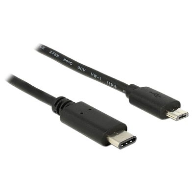 Product Καλώδιο USB Powertech Type-C σε USB Micro CAB-UC011, 1m, μαύρο base image