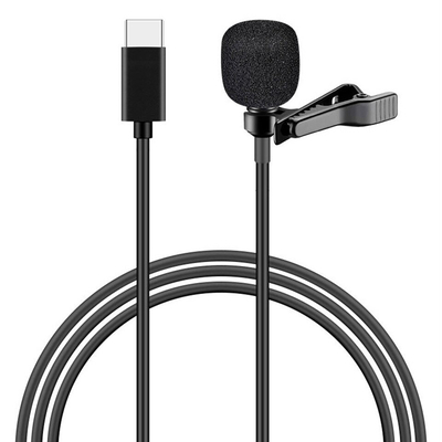 Product Μικρόφωνο Powertech Cab-Uc048 Με Ενσωματωμένο Clip-On, USB-C, 1.5M Μαύρο base image