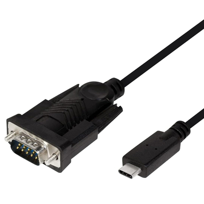 Product Καλώδιo Τροφοδοσίας Powertech Type-C σε σειριακή RS-232 CAB-UC061, 1.8m, μαύρο base image