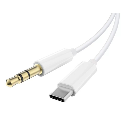 Product Καλώδιο USB-C Powertech σε 3.5mm CAB-UC089, 1m, λευκό base image