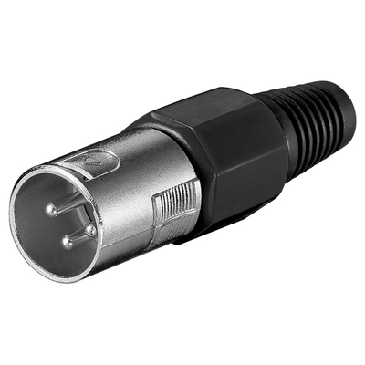Product Βύσμα Powertech μικρόφωνου XLR CAB-V034, 3 Pin, μαύρο base image