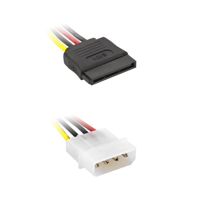 Product Καλώδιο SATA Powertech 15pin (F) σε IDE 4pin (M) CAB-W011, 15cm base image