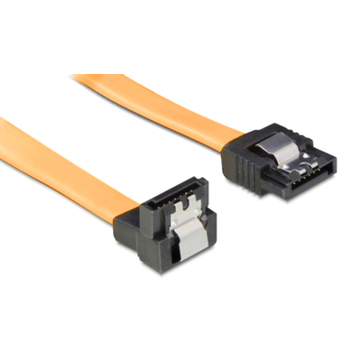 Product Καλώδιο SATA Powertech III 7pin σε 7pin 90° CAB-W026, Metal Clip, 0.35m base image