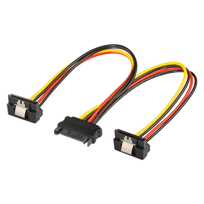 Product Καλώδιο SATA Powertech 15pin male σε 2x 15pin female 90° CAB-W040 base image