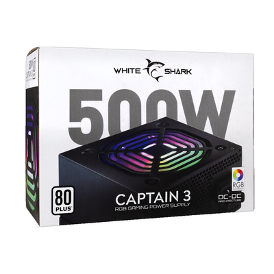 Product Τροφοδοτικό White Shark Gpsu-W500f 500w 80+ Rgb base image
