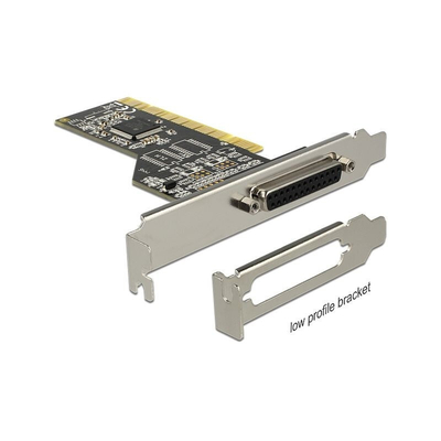 Product Controller PCI Delock 1x D-Sub25 Ext +LowProfile base image