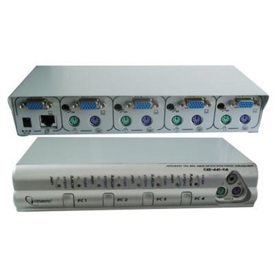 Product KVM Switch Gembird AUTOMATIC CPU and Audio With THE PC's POWER 4PCs base image