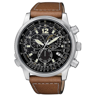 Product Ανδρικό Ρολόι Citizen Cb5860-27E (43,70mm) Μεταλλικό Μπρασελέ Καφέ base image