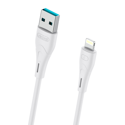 Product Καλώδιο Lightning Celebrat Σε Usb Cb-18i 15w 2.4a 480mbps 1m Λευκό base image