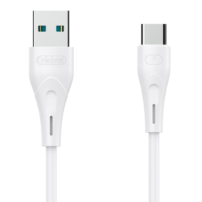 Product Καλώδιο Usb Celebrat Σε Usb-C Cb-18t 15w 3a 1m Λευκό base image