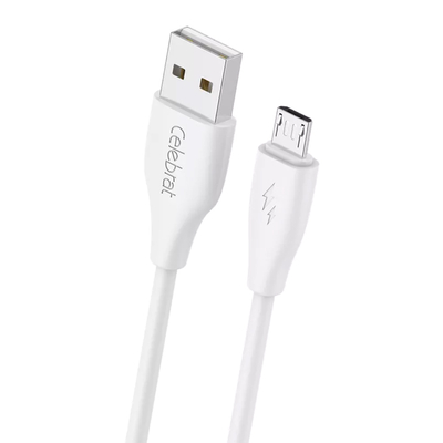 Product Καλώδιο USB Celebrat micro σε USB CB-31, 15W, 480Mbps, 1m, λευκό base image