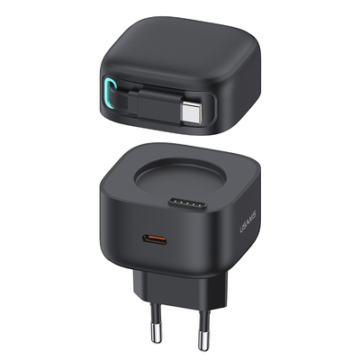 Product Φορτιστής Τοίχου Usams US-Cc202 με Καλώδιο USB-C, USB-C, 35W Gan, Μαύρος base image