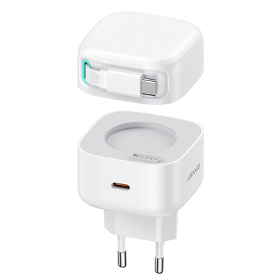 Product Φορτιστής Τοίχου Usams US-Cc202 με Καλώδιο USB-C, USB-C, 35W Gan, Λευκός base image