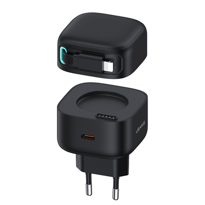 Product Φορτιστής Τοίχου Usams US-Cc209 Καλώδιο Lightning, USB-C 35W Gan, Μαύρος base image