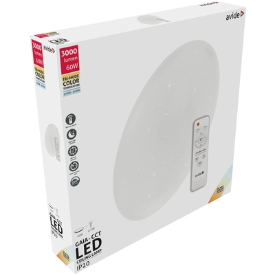Product Πλαφονιέρα Οροφής Avide LED Μοντέρνα Gaia-CCT 60W με Τηλεχειριστήριο base image