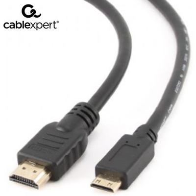 Product Καλώδιο HDMI Cablexpert 1.4 HDMI male - HDMI mini male 1.8m Μαύρο base image