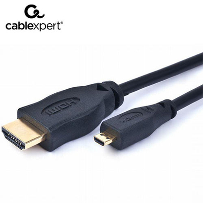Product Καλώδιo HDMI Cablexpert Male to Micro D-MALE Black With Gold-Plated 3M base image