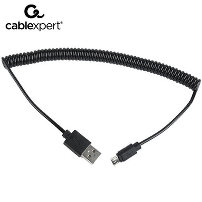 Product Καλώδιo USB Cablexpert COILED Micro 1,8m Black base image