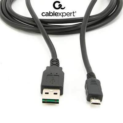 Product Καλώδιo USB Cablexpert DOUBLE-SIDED 2.0 AM to Micro 1M Black base image