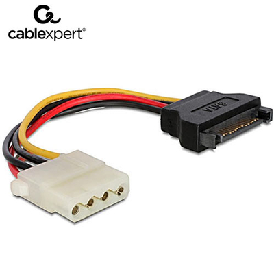 Product Καλώδιo Cablexpert SATA (MALE) to MOLEX (FEMALE) POWER 0,15M base image