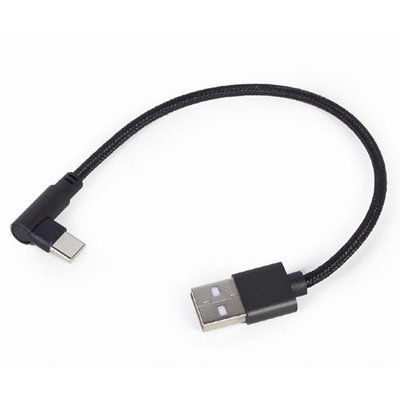 Product Καλώδιo USB Cablexpert ANGLED Type-C & Data 0.2M Black base image