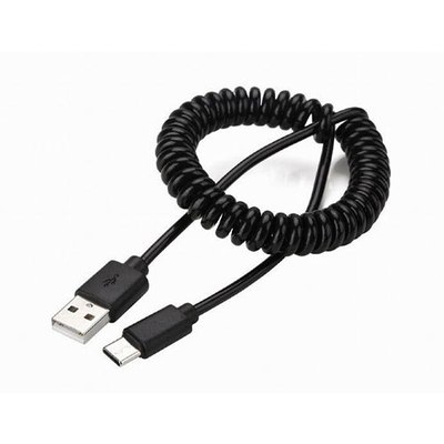 Product Καλώδιo USB Cablexpert COILED Type-C 1.8M Black base image