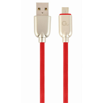 Product Καλώδιo USB Cablexpert PREMIUM RUBBER Micro 1M RED base image