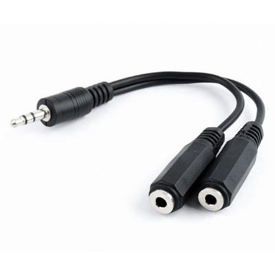 Product Αντάπτορας 3,5mm Cablexpert Audio Splitter Cable 10CM Black base image