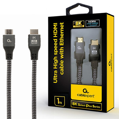 Product Καλώδιο HDMI Cablexpert ULTRA HIGH SPEED,8K SELECT PLUS SERIES 1M base image