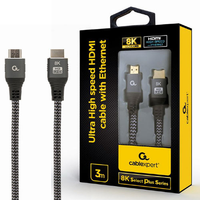 Product Καλώδιο HDMI Cablexpert ULTRA HIGH SPEED,8K SELECT PLUS SERIES 3M base image